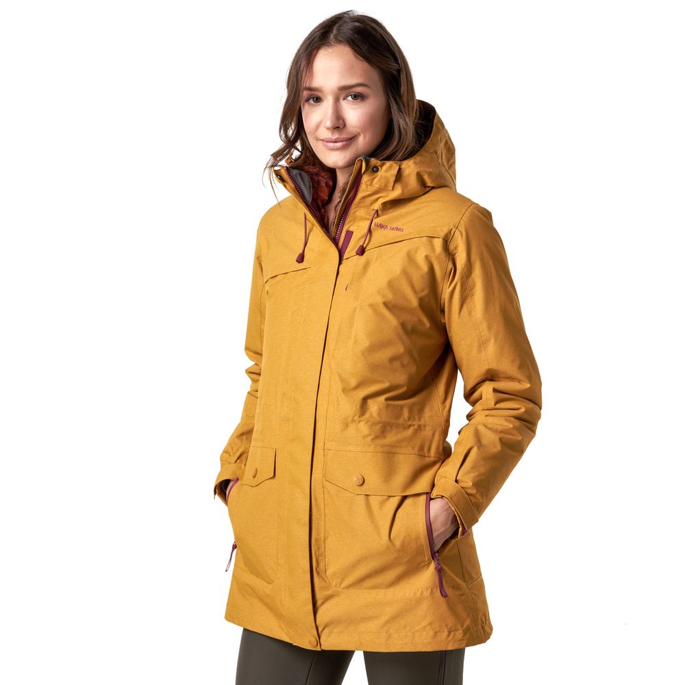 anorak amarillo mujer